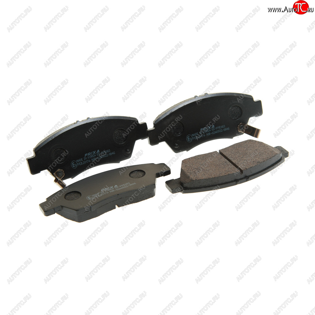 899 р. Колодки тормозные передние (4шт.) HANKOOK FRIXA Honda Civic ES седан дорестайлинг (2000-2003)  с доставкой в г. Керчь