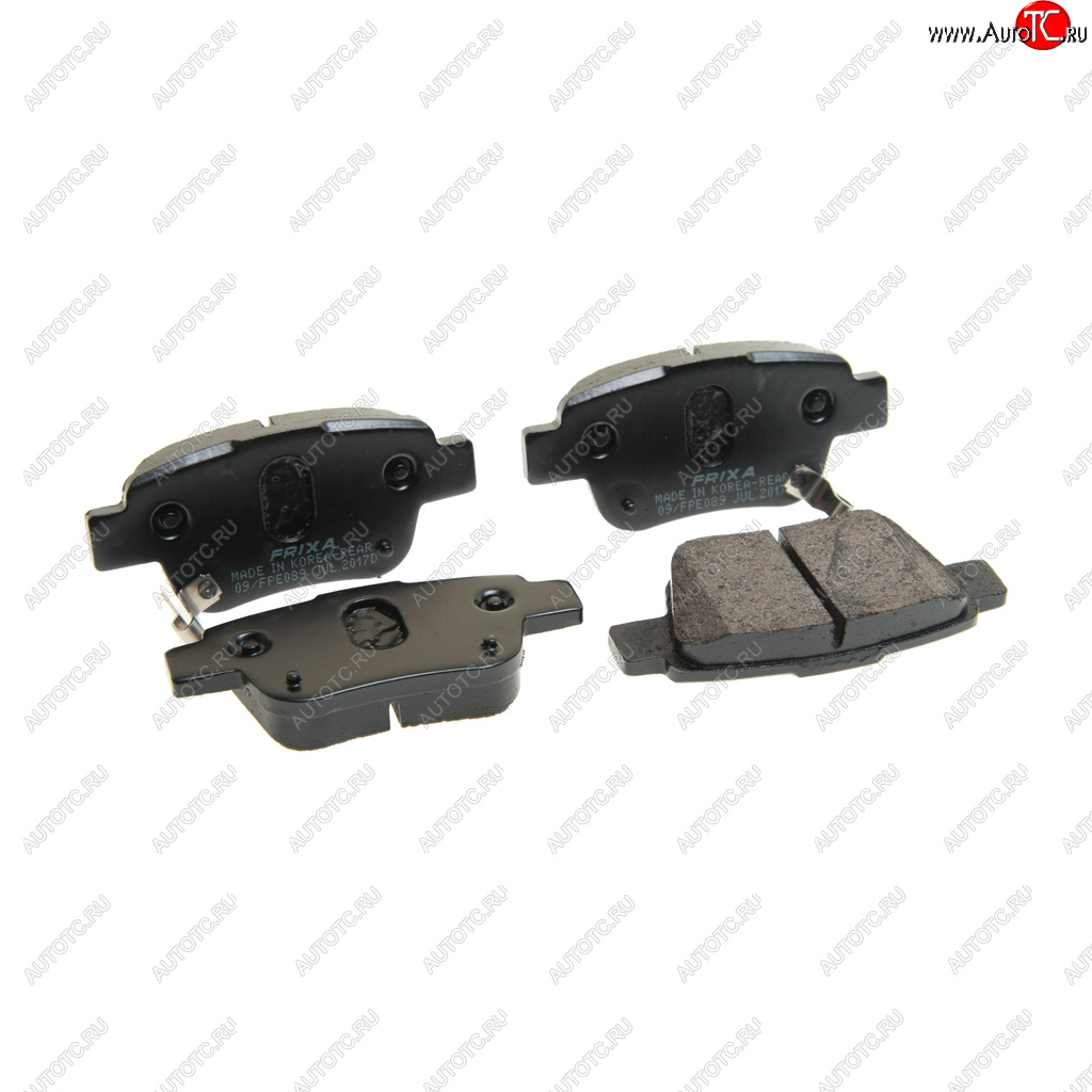 639 р. Колодки тормозные задние (4шт.) HANKOOK FRIXA Toyota Avensis T250 седан дорестайлинг (2003-2006)  с доставкой в г. Керчь