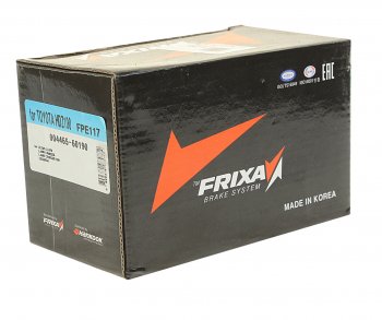 549 р. Колодки тормозные передние (4шт.) HANKOOK FRIXA Toyota Land Cruiser J105 (1998-2007)  с доставкой в г. Керчь. Увеличить фотографию 2