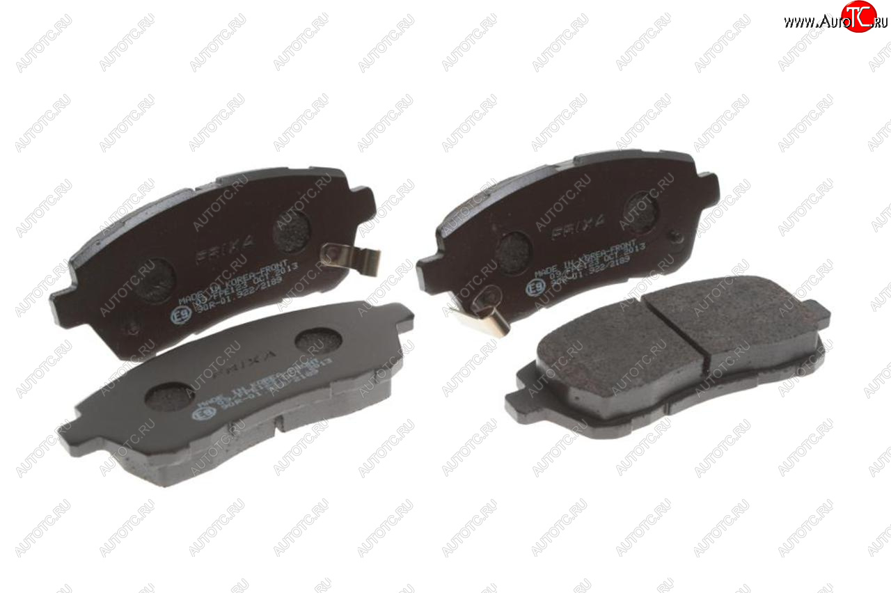 639 р. Колодки тормозные передние (4шт.) HANKOOK FRIXA Ford Fiesta 6 хэтчбэк 3 дв. дорестайлинг (2008-2013)  с доставкой в г. Керчь