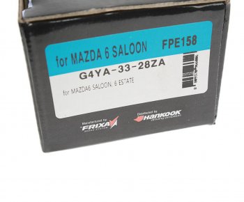 1 129 р. Колодки тормозные передние (4шт.) HANKOOK FRIXA Mazda 6 GJ 2-ой рестайлинг универсал (2018-2025)  с доставкой в г. Керчь. Увеличить фотографию 2