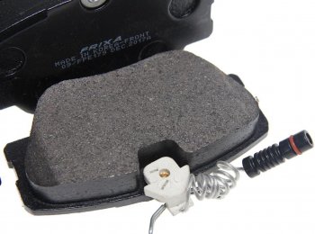1 199 р. Колодки тормозные передние с датчиком (4шт.) HANKOOK FRIXA Mercedes-Benz E-Class W124 седан дорестайлинг (1984-1993)  с доставкой в г. Керчь. Увеличить фотографию 2