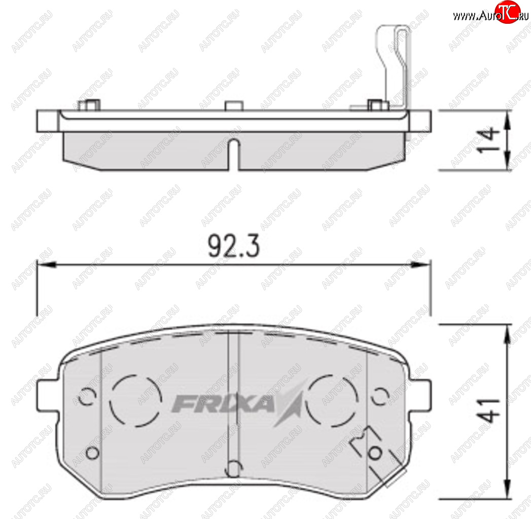 589 р. Колодки тормозные задние (4шт.) HANKOOK FRIX KIA Picanto 1 SA хэтчбэк 5 дв. дорестайлинг (2003-2007)  с доставкой в г. Керчь