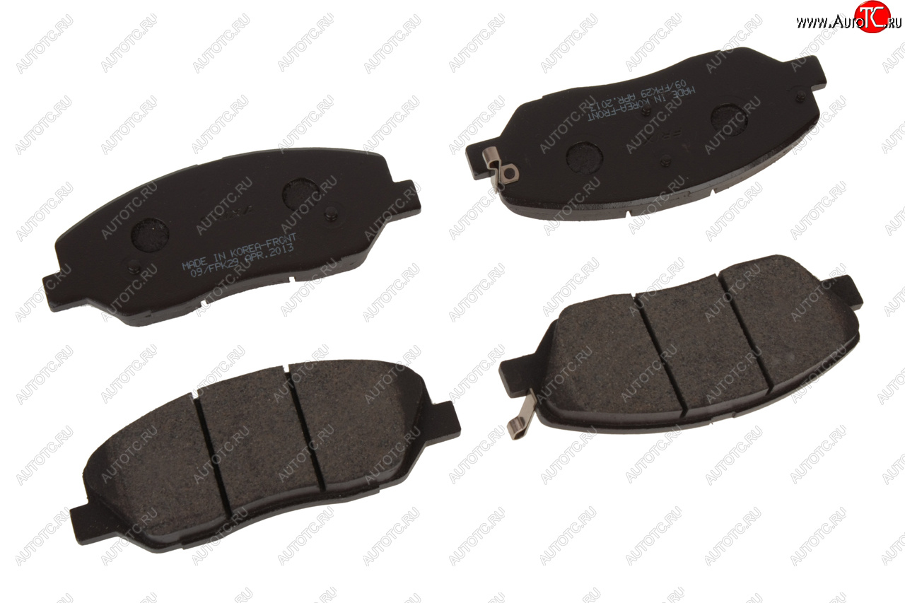 1 489 р. Колодки тормозные передние (4шт.) HANKOOK FRIXA Hyundai Santa Fe DM рестайлинг (2015-2019)  с доставкой в г. Керчь