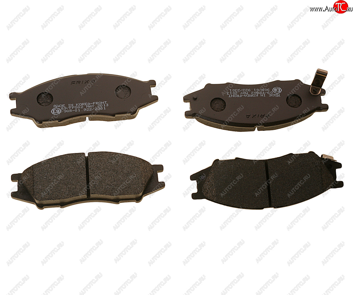 769 р. Колодки тормозные передние (4шт.) HANKOOK FRIXA Nissan Almera Classic седан B10 (2006-2013)  с доставкой в г. Керчь