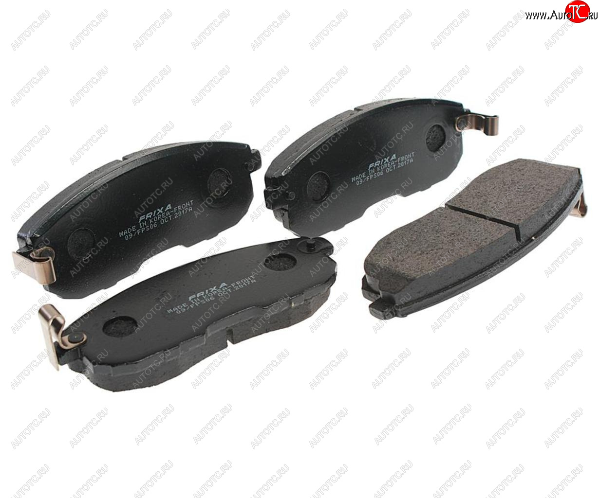 1 369 р. Колодки тормозные передние (4шт.) HANKOOK FRIXA Nissan Teana 1 J31 дорестайлинг (2003-2005)  с доставкой в г. Керчь