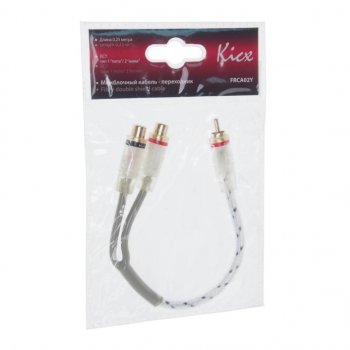 271 р. Кабель RCA 1х2 адаптер KICX KICX frca02y KICX frca02y  с доставкой в г. Керчь. Увеличить фотографию 1