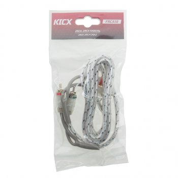 529 р. Кабель RCA 2х2 1.8м KICX KICX frca18  с доставкой в г. Керчь. Увеличить фотографию 1