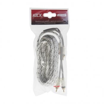1 029 р. Кабель RCA 2х2 5м KICX KICX frca25  с доставкой в г. Керчь. Увеличить фотографию 1