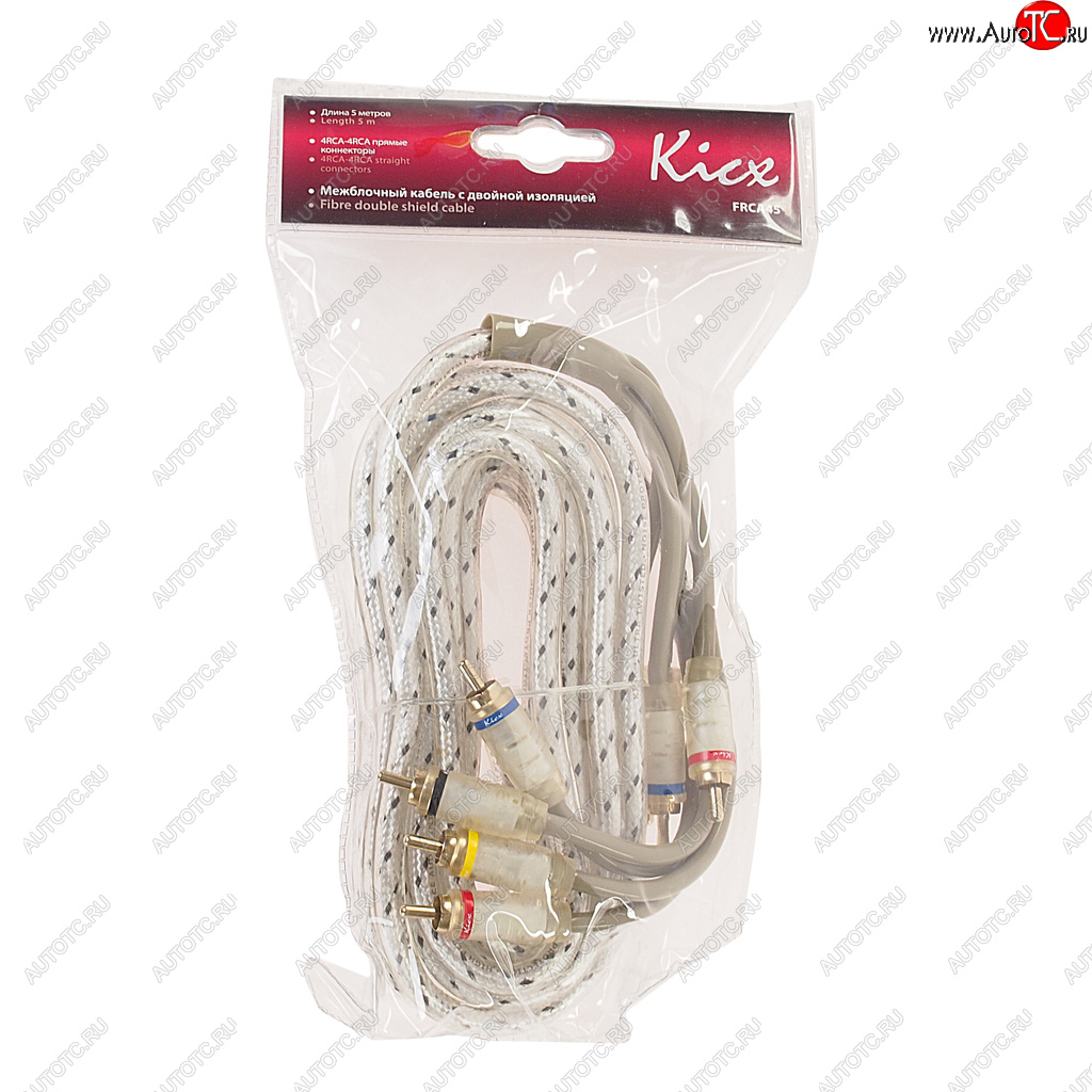 1 699 р. Кабель RCA 4х4 5м KICX KICX frca45  с доставкой в г. Керчь