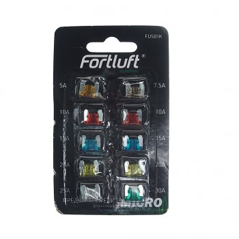 94 р. Предохранитель 5-30A флажковый MICRO комплект 10шт. FORTLUFT FORTLUFT fus01k  с доставкой в г. Керчь. Увеличить фотографию 1