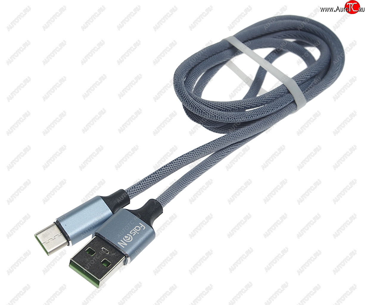 190 р. Кабель USB Type C 1м FAISON FAISON fx21 grey  с доставкой в г. Керчь