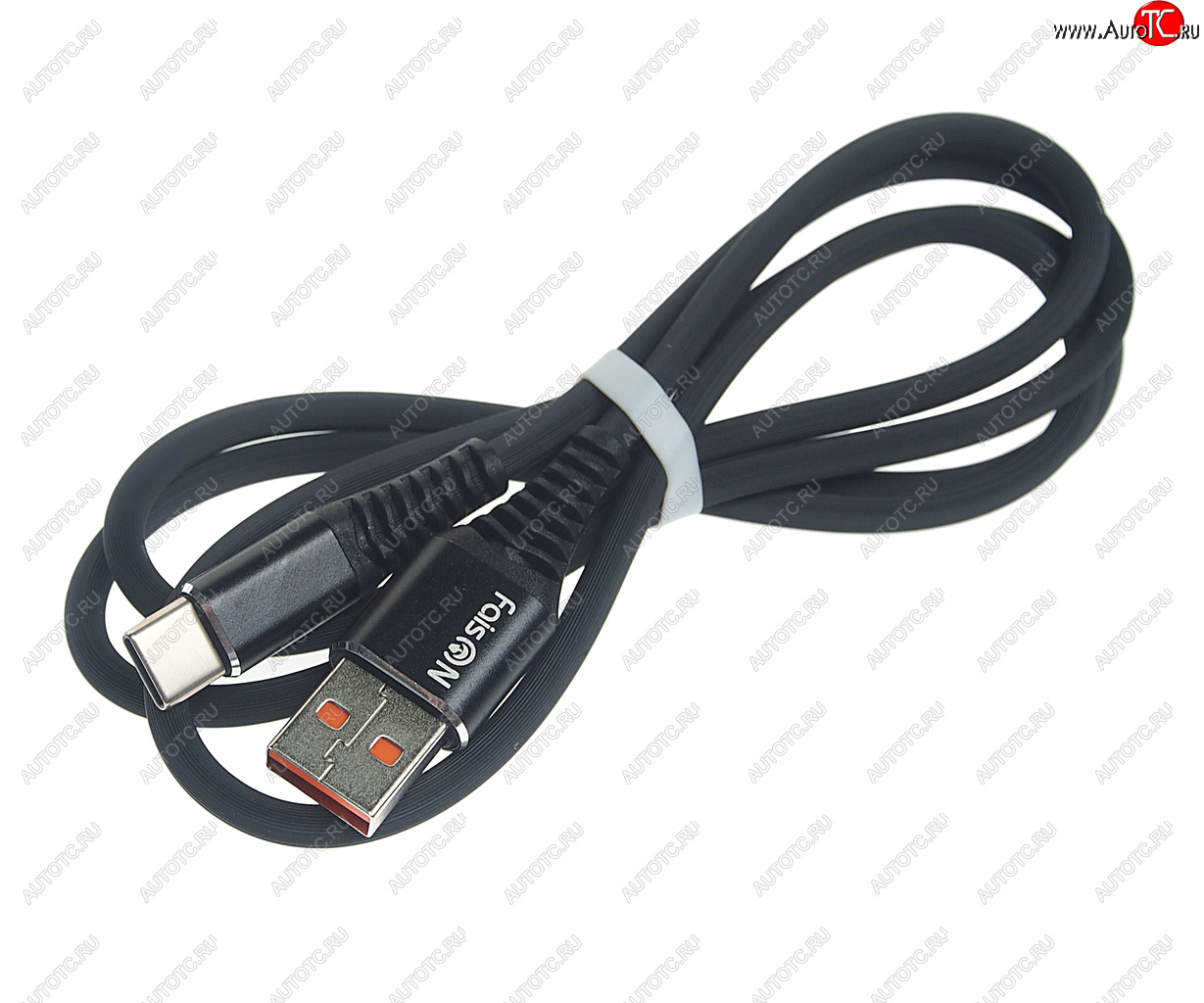 196 р. Кабель USB Type C 1м FAISON FAISON fx24 time black  с доставкой в г. Керчь