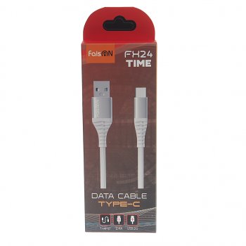 221 р. Кабель USB Type C 1м FAISON FAISON fx24 white  с доставкой в г. Керчь. Увеличить фотографию 2