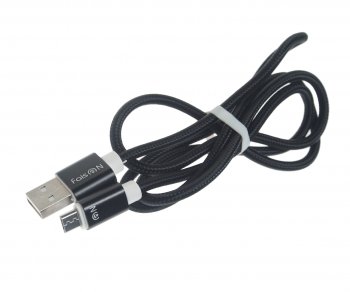 128 р. Кабель micro USB 1м FAISON FAISON fx2 line black  с доставкой в г. Керчь. Увеличить фотографию 1