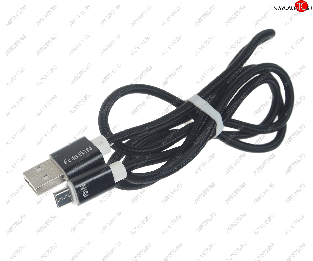 128 р. Кабель micro USB 1м FAISON FAISON fx2 line black  с доставкой в г. Керчь