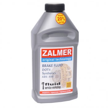 299 р. Жидкость тормозная DOT-4 0.455кг ZALMER ZALMER fz400455  с доставкой в г. Керчь. Увеличить фотографию 1