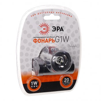 Фонарь налобный ЭРА ЭРА g1w
