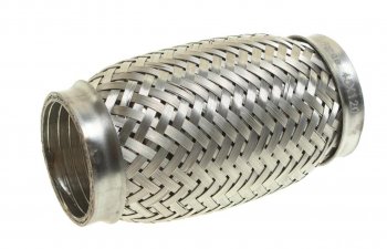 Гофра глушителя 45x120 в 3-ой оплетке interlock нержавеющая сталь GARDE GARDE g45120