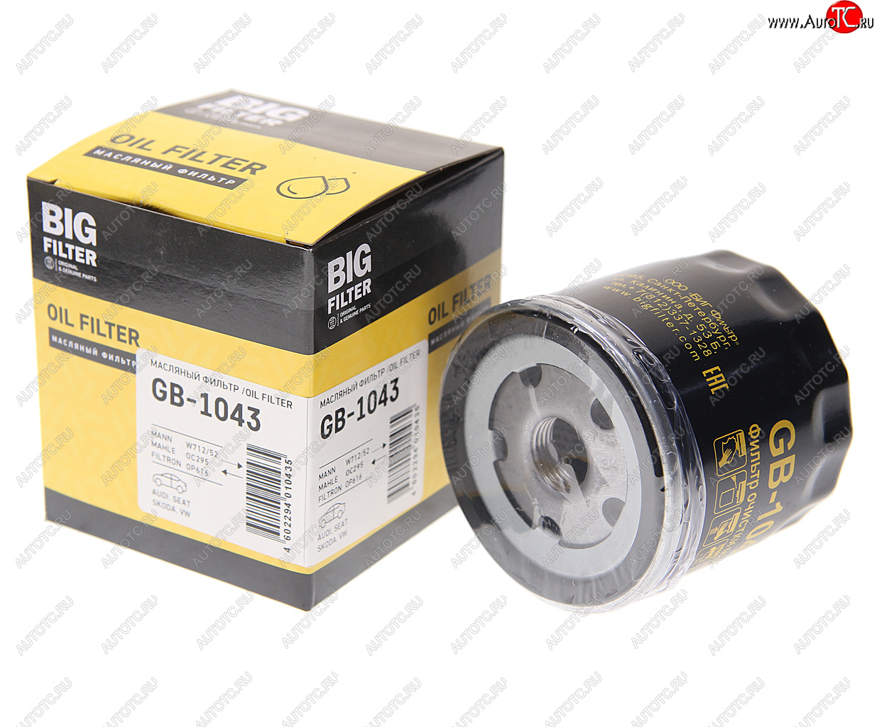 489 р. Фильтр масляный VW SKODA BIG FILTER BIG FILTER gb-1043  с доставкой в г. Керчь