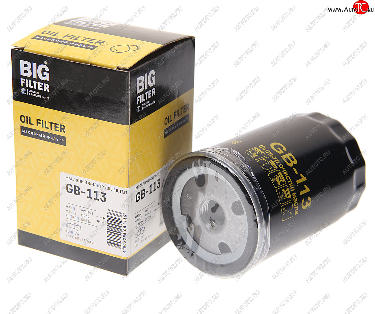499 р. Фильтр масляный VW AUDI SEAT SKODA BIG FILTER BIG FILTER gb-113  с доставкой в г. Керчь