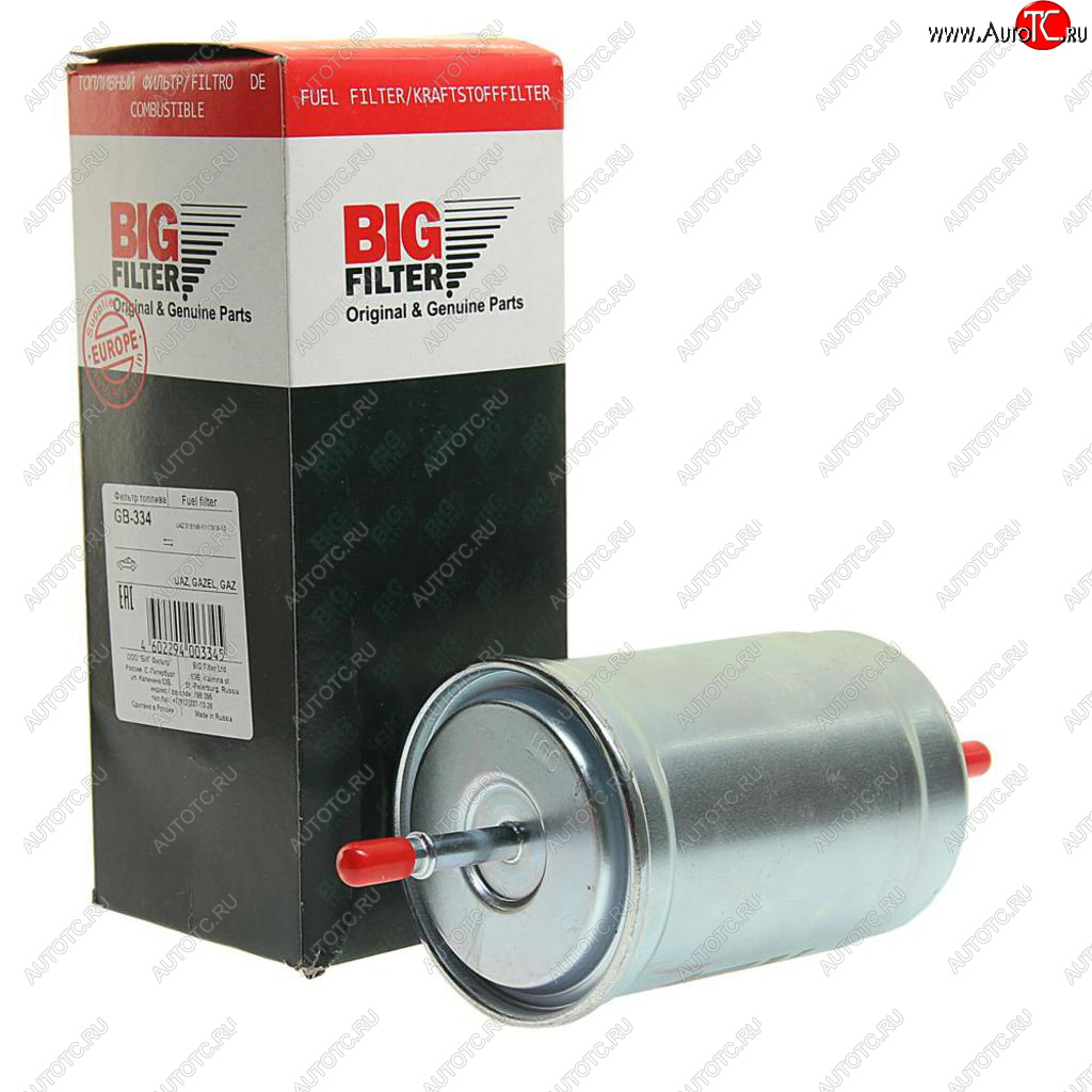 639 р. Фильтр топливный УАЗ-3163,315195 тонкой очистки (хомут)BIG FILTER BIG FILTER gb-3208pl  с доставкой в г. Керчь