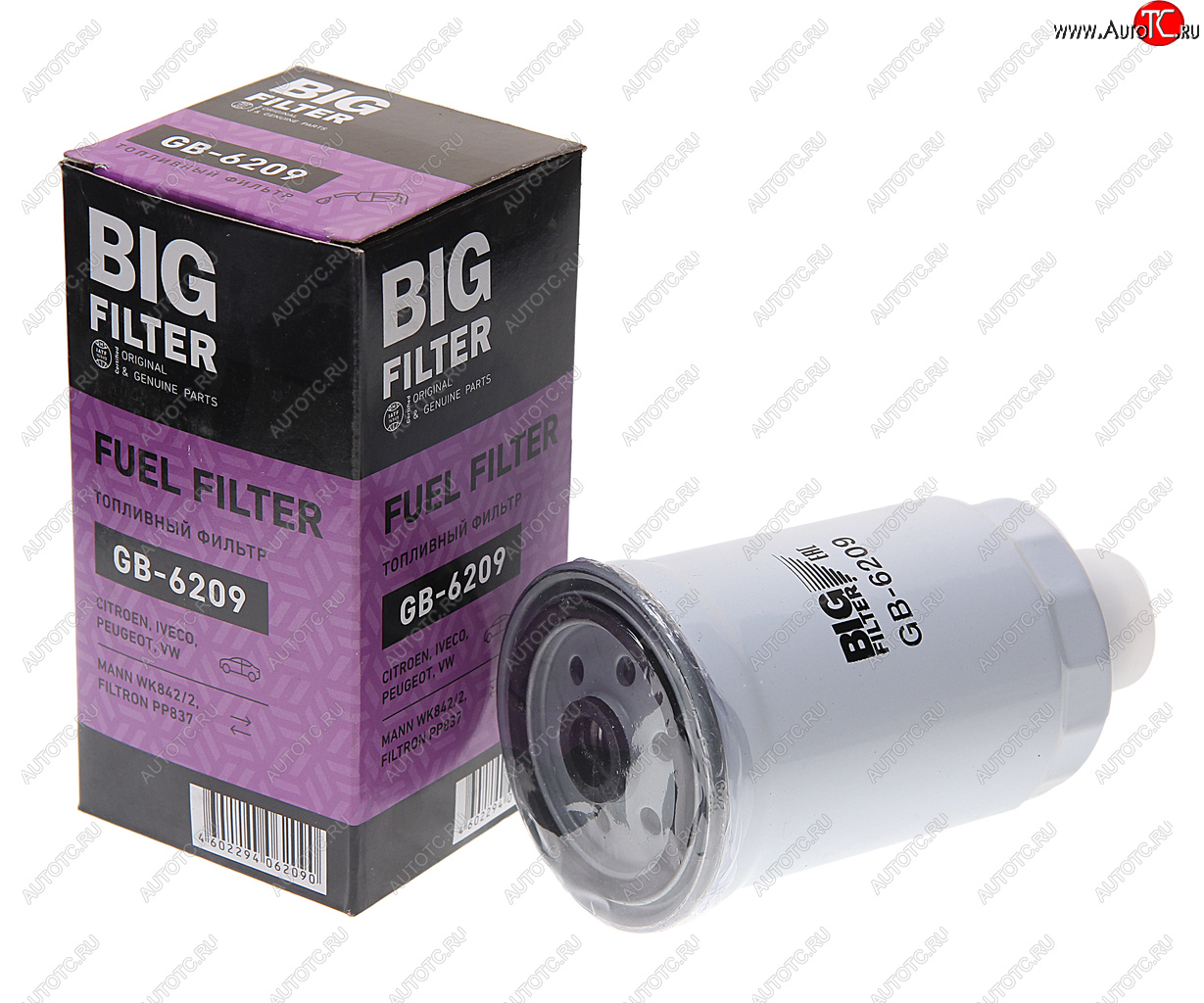 879 р. Фильтр топливный УАЗ тонкой отчистки ЗМЗ-514 (гайка) BIG FILTER BIG FILTER gb-6209  с доставкой в г. Керчь