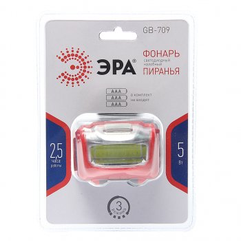 284 р. Фонарь налобный ЭРА ЭРА gb-709  с доставкой в г. Керчь. Увеличить фотографию 1