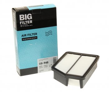 Фильтр воздушный HYUNDAI ix35 (10-),Tucson (10-) KIA Sportage (10-) BIG FILTER BIG FILTER gb-948 BIG FILTER gb-948