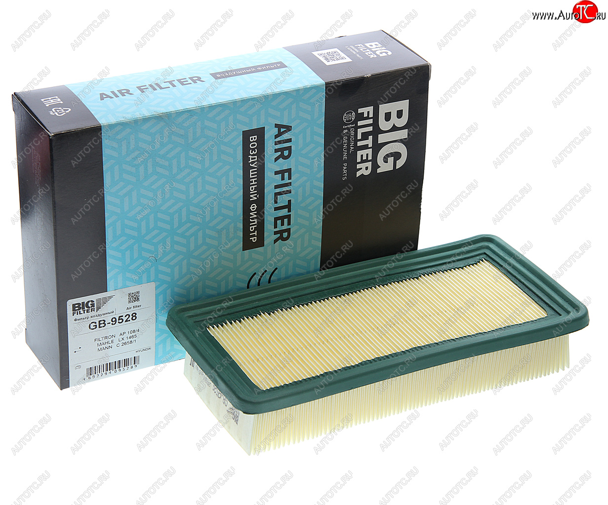 329 р. Фильтр воздушный HYUNDAI Getz (02-) BIG FILTER BIG FILTER gb-9528 BIG FILTER gb-9528  с доставкой в г. Керчь