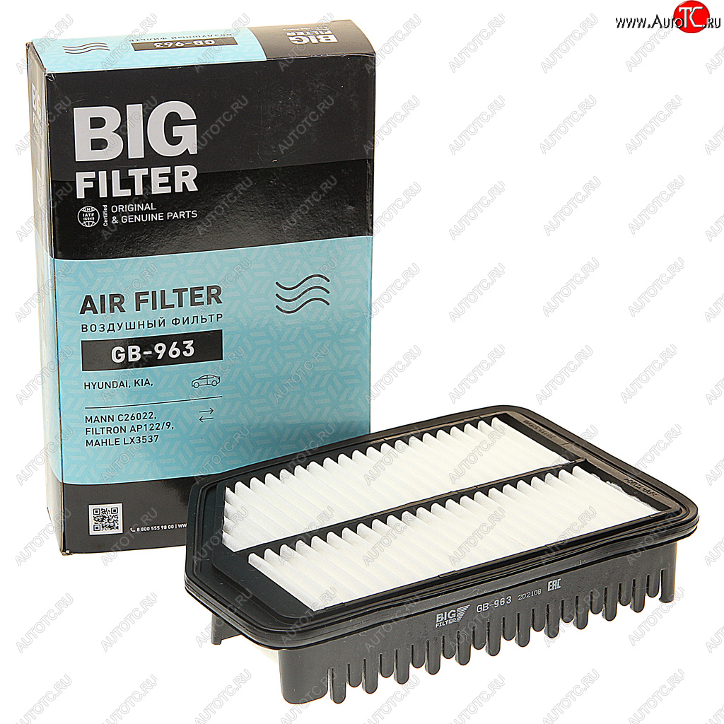 649 р. Фильтр воздушный салона BIG FILTER  Hyundai Elantra  MD (2010-2016), Hyundai I30 ( 2 GD,  3 PD) (2011-2020), KIA Ceed ( 2 JD,  3 CD) (2012-2025)  с доставкой в г. Керчь