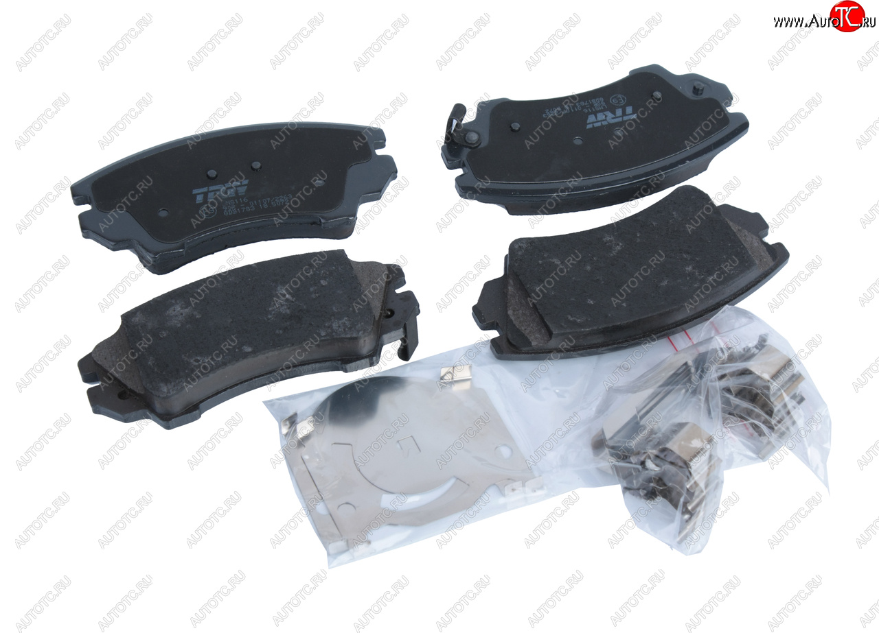 4 849 р. Колодки тормозные передние R17 (4шт.) TRW Opel Astra H GTC хэтчбек 3 дв. рестайлинг (2006-2011)  с доставкой в г. Керчь