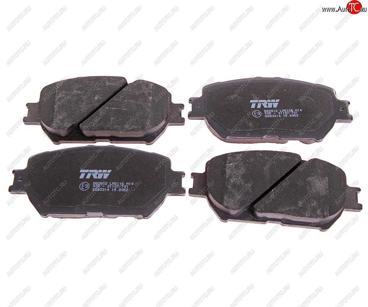 4 099 р. Колодки тормозные передние (4шт.) TRW Toyota Camry XV30 дорестайлинг (2001-2004)  с доставкой в г. Керчь