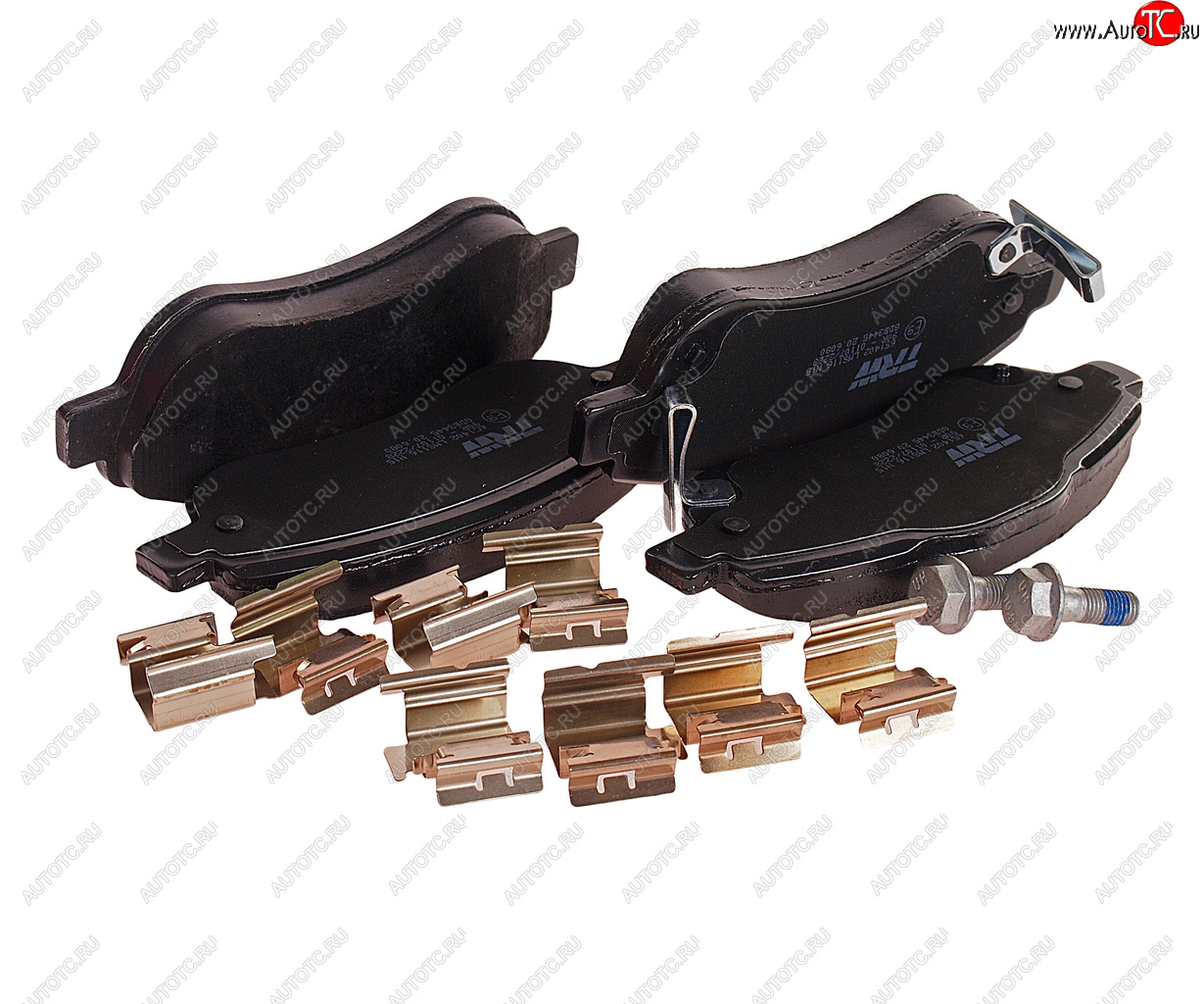 5 499 р. Колодки тормозные передние (4шт.) TRW Honda CR-V RE1,RE2,RE3,RE4,RE5,RE7 дорестайлинг (2007-2010)  с доставкой в г. Керчь
