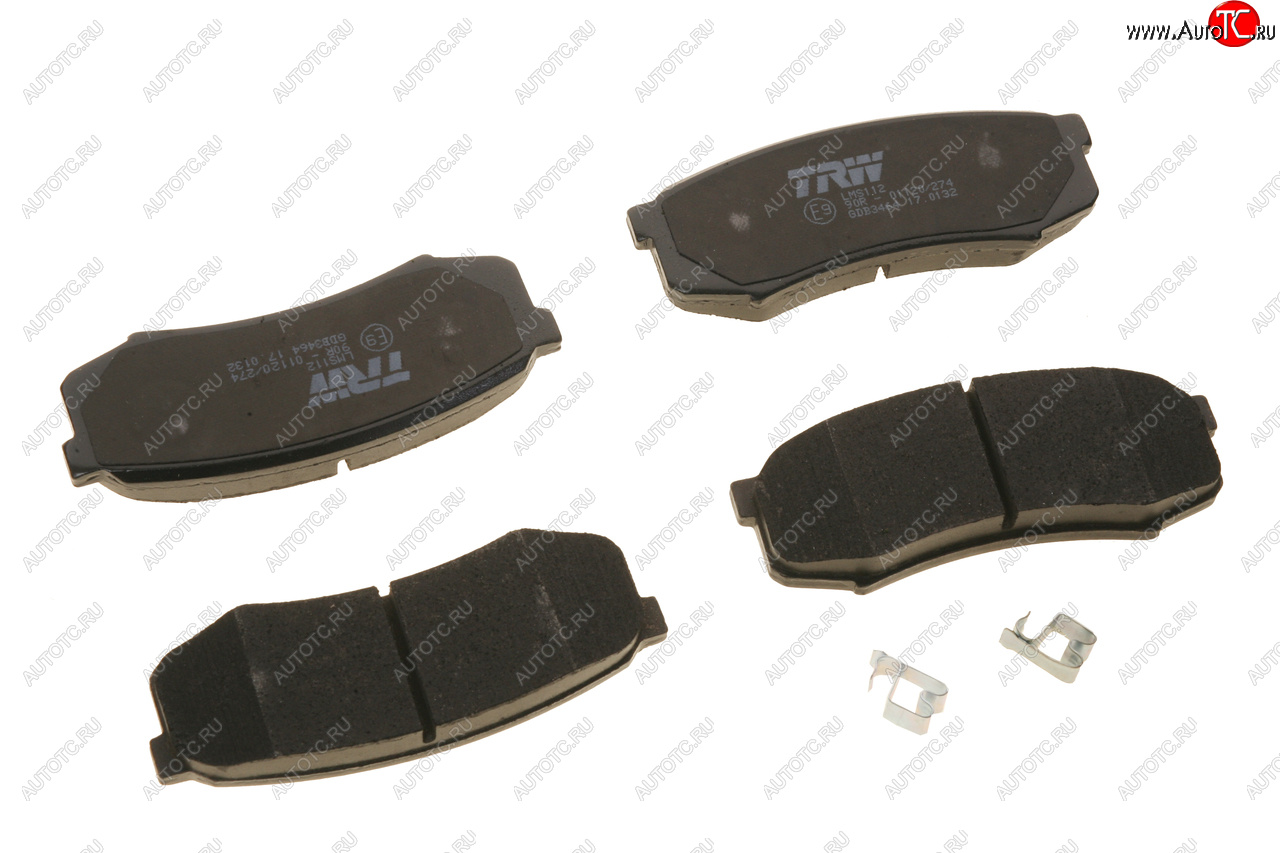 3 699 р. Колодки тормозные задние (4шт.) TRW Toyota Land Cruiser 100 2-ой рестайлинг (2005-2007)  с доставкой в г. Керчь