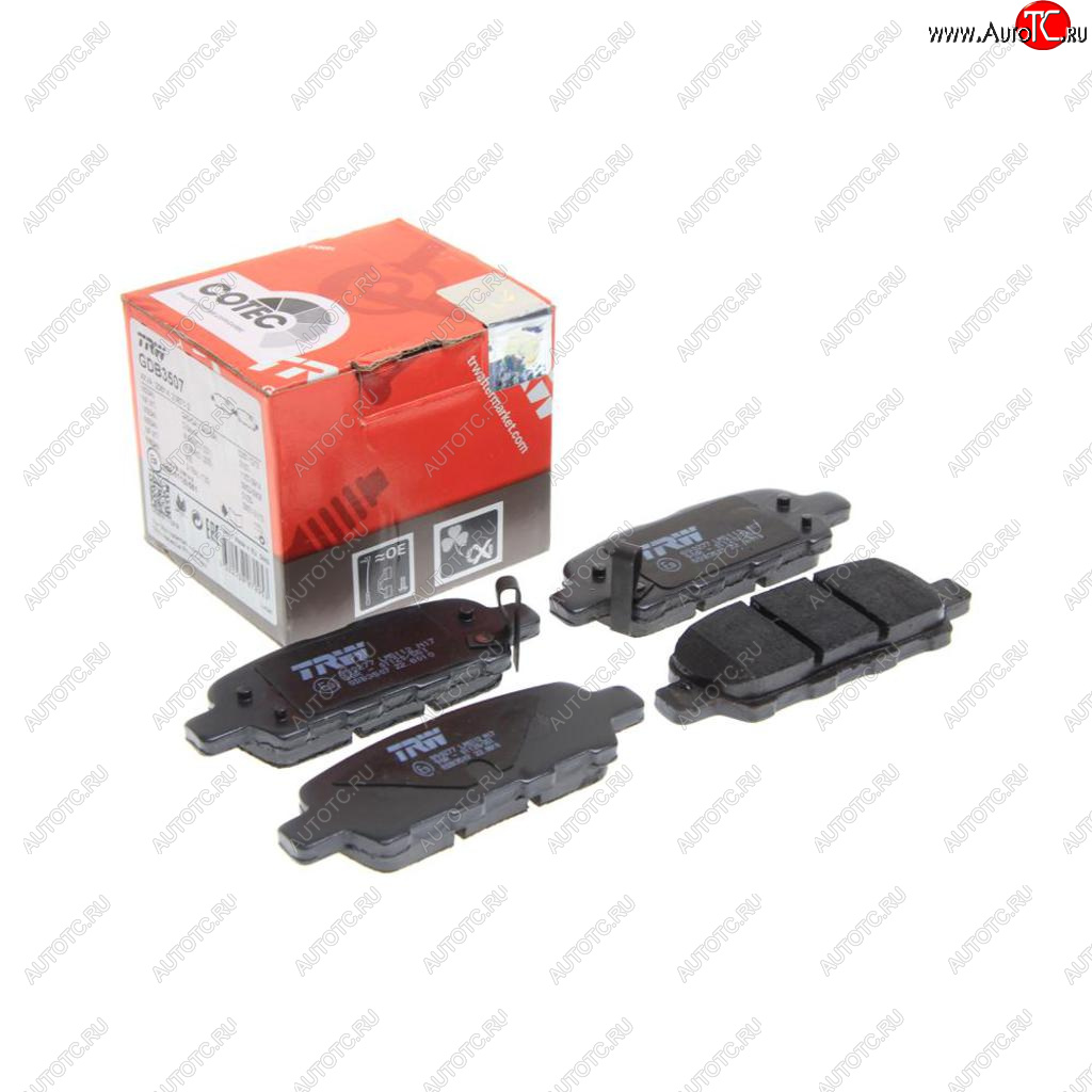 3 399 р. Колодки тормозные задние (4шт.) TRW Nissan Teana 1 J31 дорестайлинг (2003-2005)  с доставкой в г. Керчь
