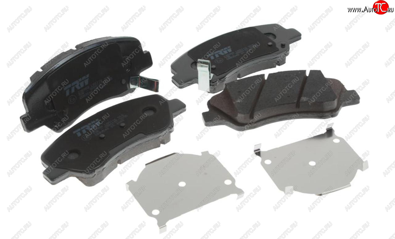 3 299 р. Колодки тормозные передние (4шт.) TRW KIA Rio 3 QB хэтчбек 5 дв. дорестайлинг (2011-2015)  с доставкой в г. Керчь