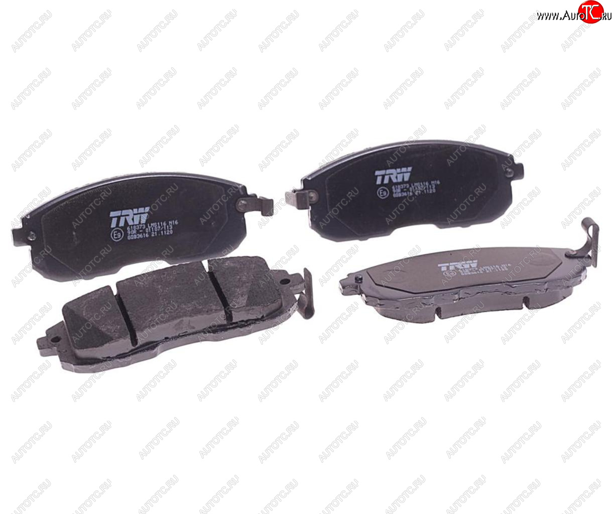 4 199 р. Колодки тормозные передние (4шт.) TRW Nissan Tiida 1 хэтчбэк C11 дорестайлинг, Япония (2004-2007)  с доставкой в г. Керчь