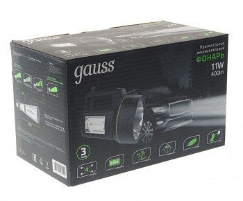 2 059 р. Фонарь-прожектор аккумуляторный GAUSS GAUSS gf602  с доставкой в г. Керчь. Увеличить фотографию 4