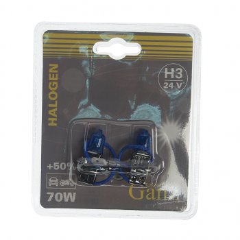 399 р. Лампа 24V H3 70W PK22s +50% блистер (2шт.) GANZ GANZ gip06052  с доставкой в г. Керчь. Увеличить фотографию 1