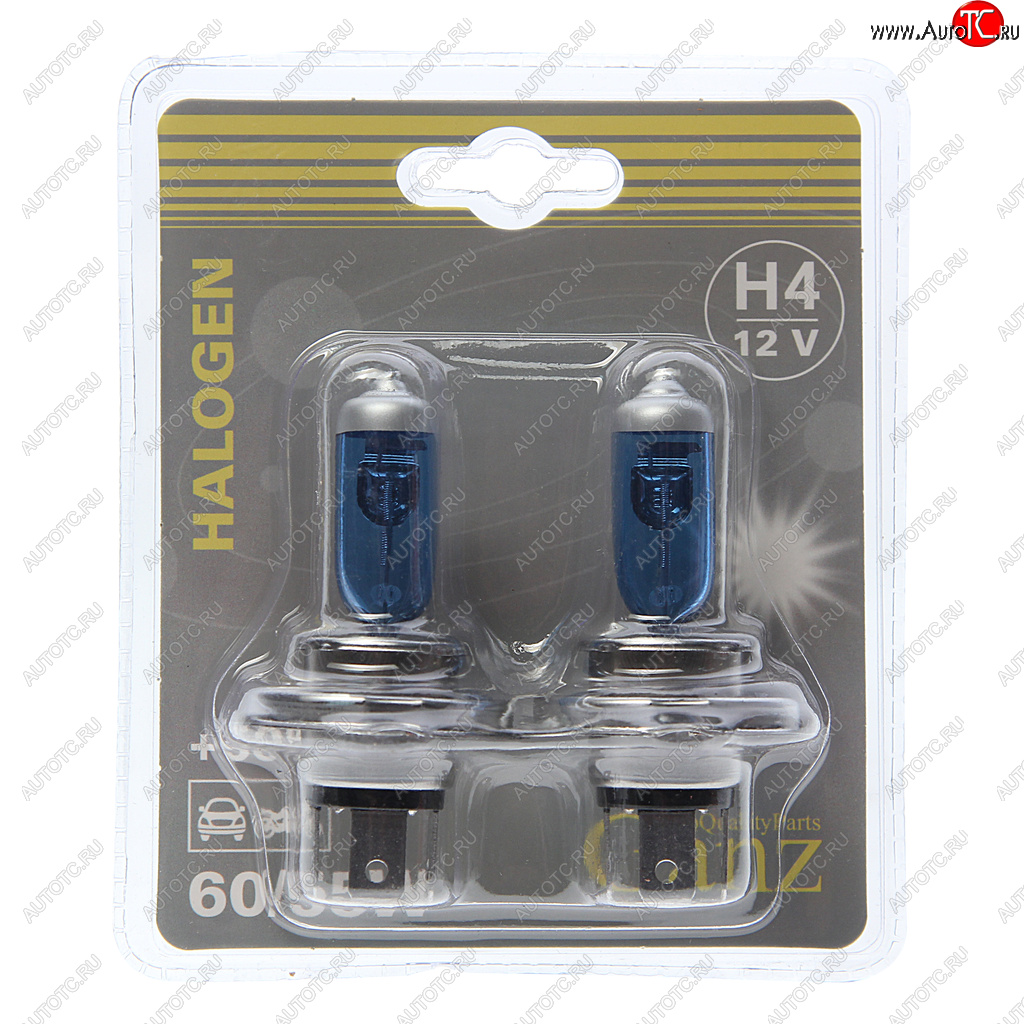 589 р. Лампа 12V H4 6055W P43t +50% блистер (2шт.) GANZ GANZ gip06053  с доставкой в г. Керчь