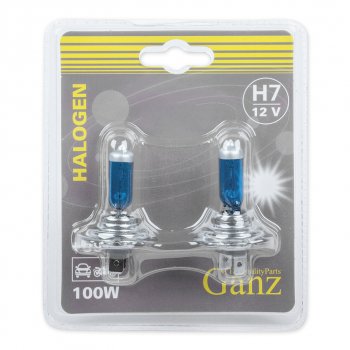 569 р. Лампа 12V H7 100W PX26d +50% блистер (2шт.) GANZ GANZ gip06057  с доставкой в г. Керчь. Увеличить фотографию 2