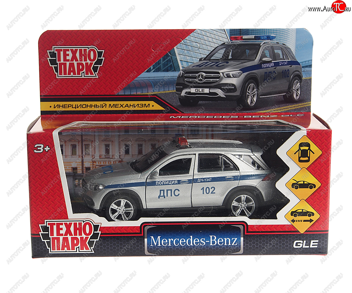 819 р. Модель автомобиля MERCEDES GLE металлическая ТЕХНОПАРК ТЕХНОПАРК gle-12tax-bk  с доставкой в г. Керчь