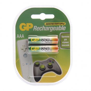 Батарейка AAA HR03 1.2V аккумулятор Ni-MH 850mAh блистер (цена за 1шт.) GP GP gp-85aaаkc