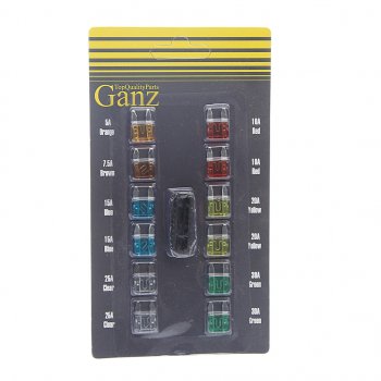 89 р. Предохранитель 5-30А флажковый MINI комплект 12шт. с пинцетом GANZ GANZ grp15002 GANZ grp15002  с доставкой в г. Керчь. Увеличить фотографию 1
