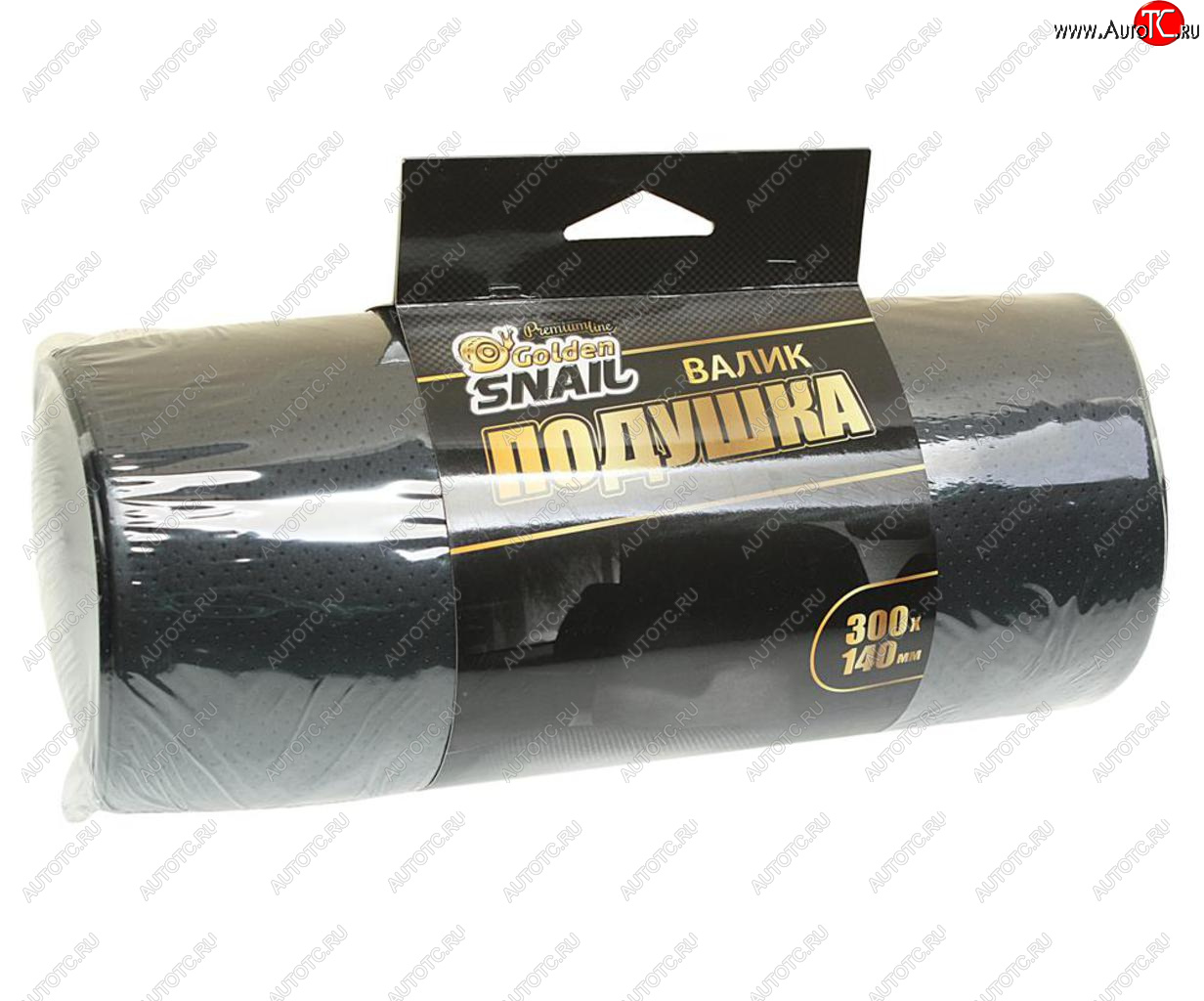 399 р. Подушка-валик автомобильная черная 30х14см GOLDEN SNAIL GOLDEN SNAIL gs 0411  с доставкой в г. Керчь