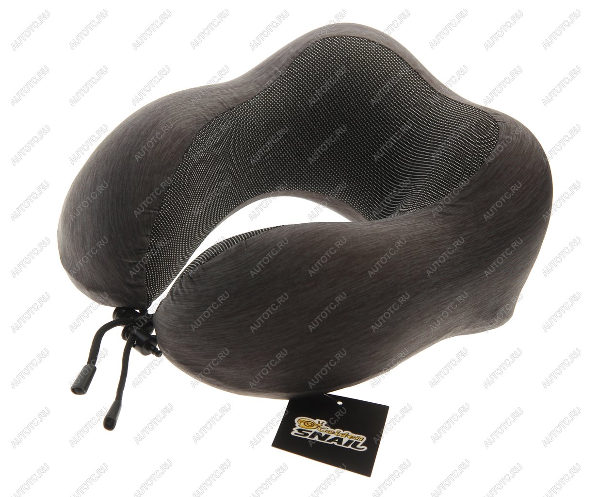 1 099 р. Подушка-воротник автомобильная с эффектом памяти серая GOLDEN SNAIL GOLDEN SNAIL gs 0458 серая  с доставкой в г. Керчь