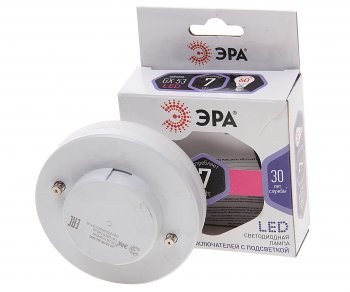 90 р. Лампа светодиодная GX53 7W(60W) 220V холодный ЭРА ЭРА gx-7w-860-gx53  с доставкой в г. Керчь. Увеличить фотографию 2