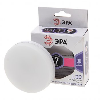 90 р. Лампа светодиодная GX53 7W(60W) 220V холодный ЭРА ЭРА gx-7w-860-gx53  с доставкой в г. Керчь. Увеличить фотографию 1