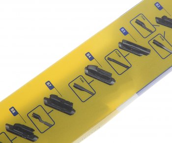 1 039 р. Щетка стеклоочистителя 450мм бескаркасная (8 адаптеров) Premium GOODYEAR GOODYEAR gy000438  с доставкой в г. Керчь. Увеличить фотографию 4